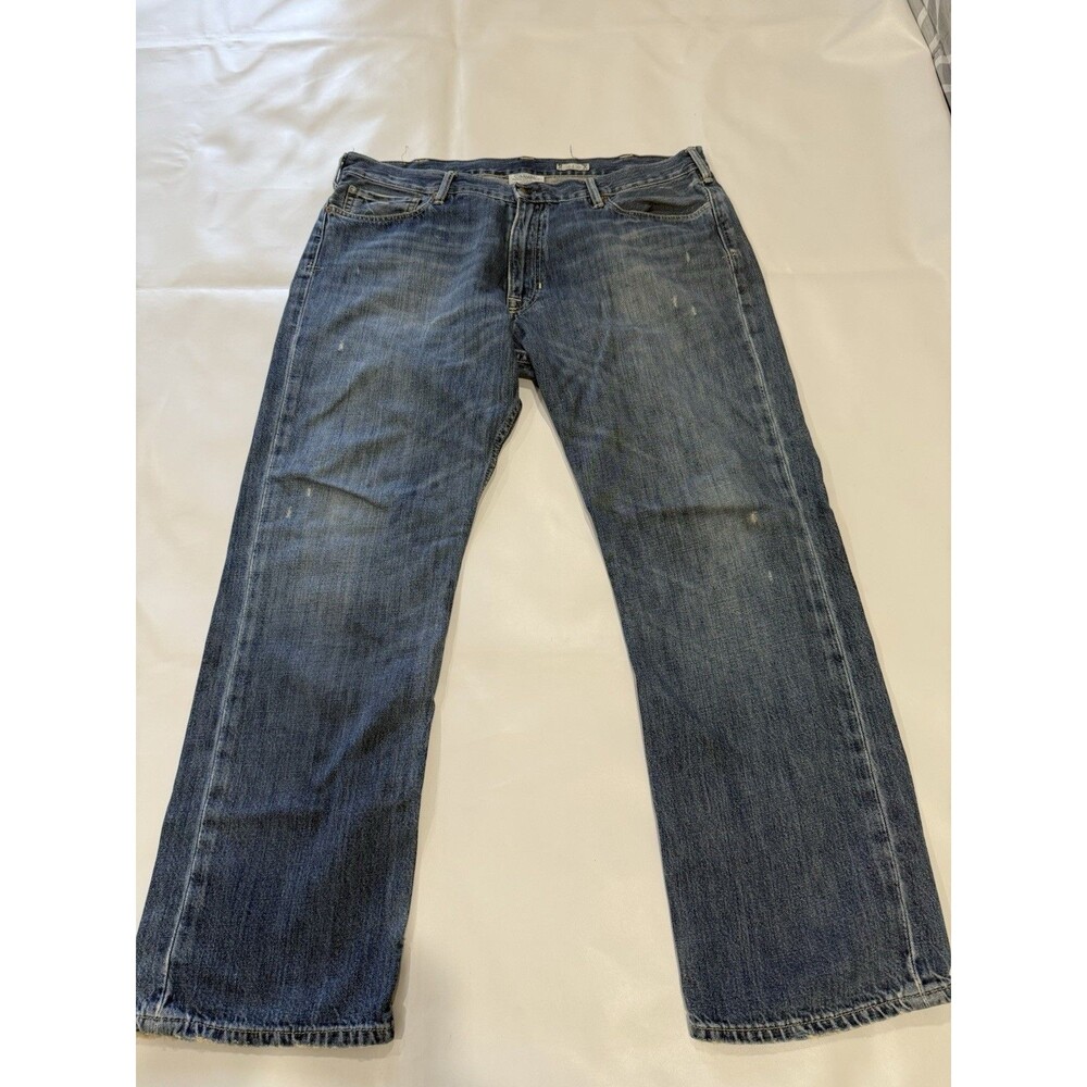 Polo Ralph Lauren Classic Straight Fit Jeans 38x30 Medium Blue Denim Distressed